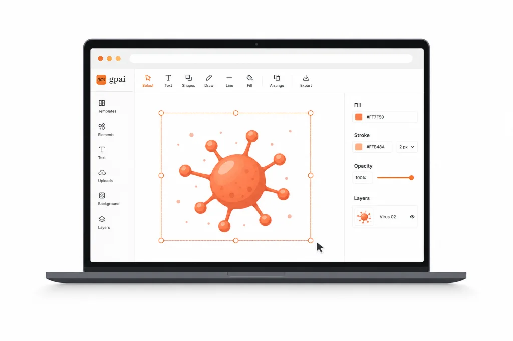 GPAI Canvas — design science figures with 80,000+ icons